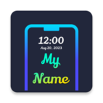 name wallpaper maker in style android application logo